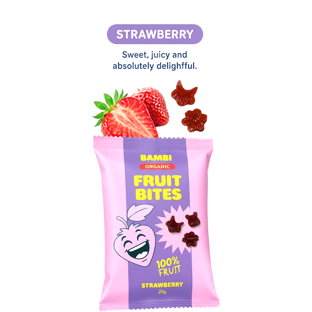 Bambi Strawberry fruit bites pouch 5