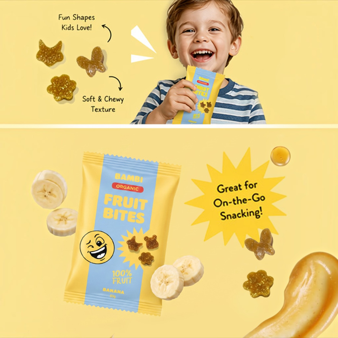 Bambi Banana fruit bites pouch 2
