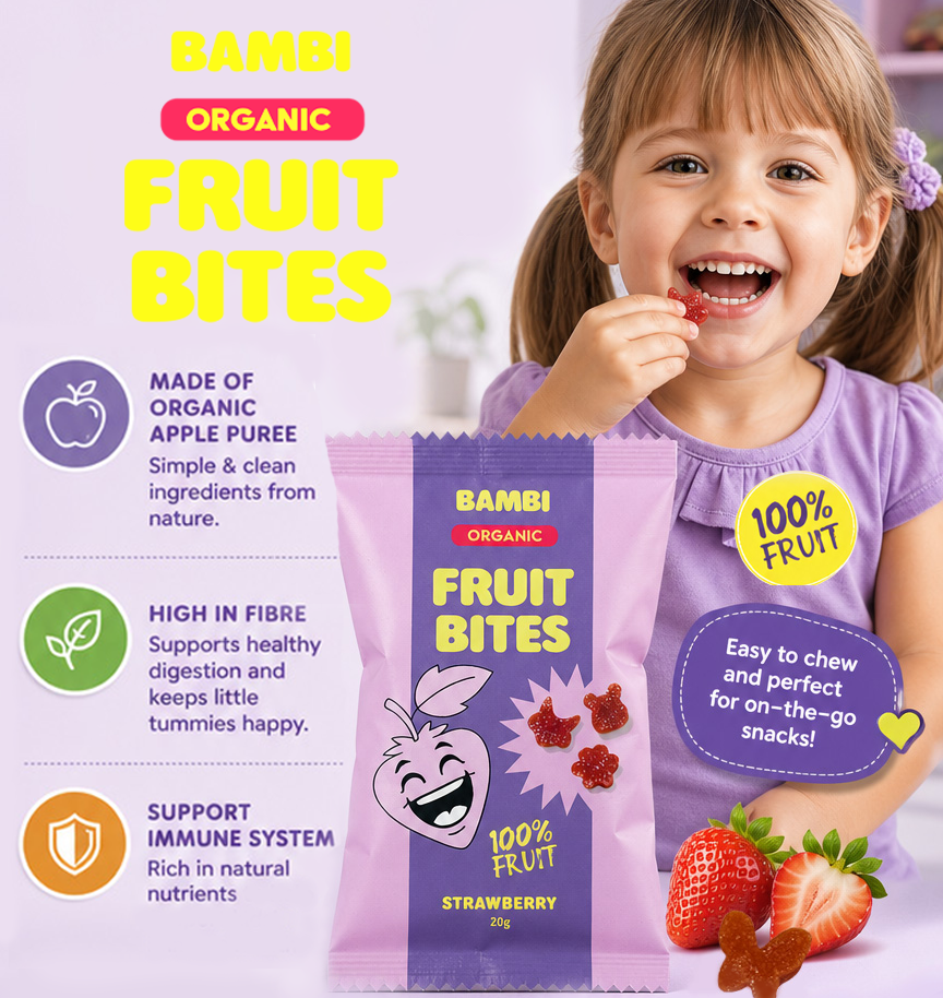 Bambi Strawberry fruit bites pouch 4